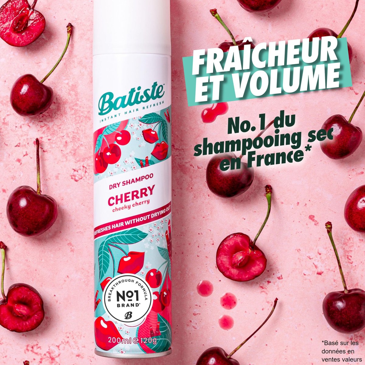 Batiste Dry Shampoo Cherry 6.73 oz (200ml) - 3 Pack Avelisse