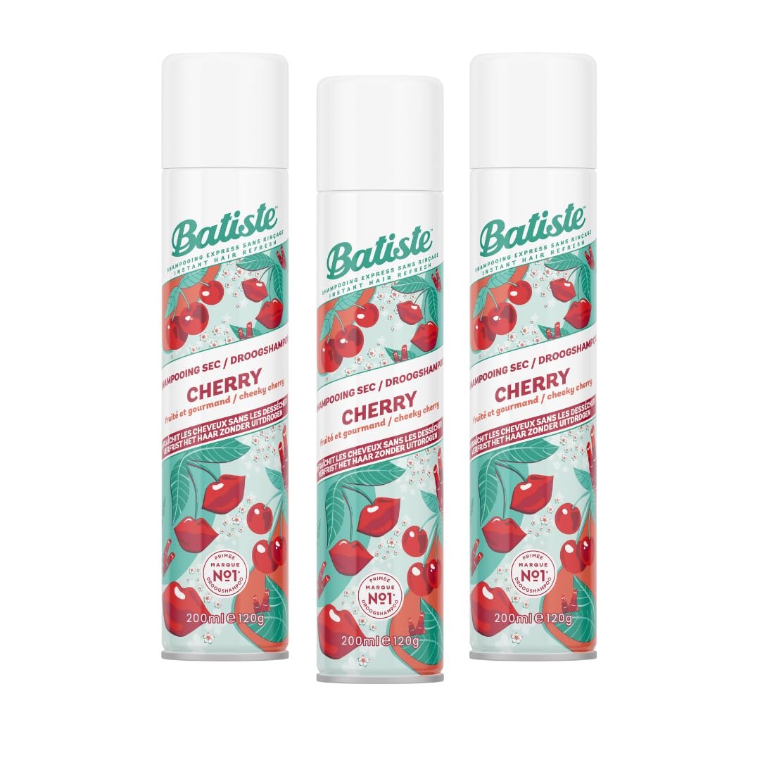 Batiste Dry Shampoo Cherry 6.73 oz (200ml) - 3 Pack Avelisse