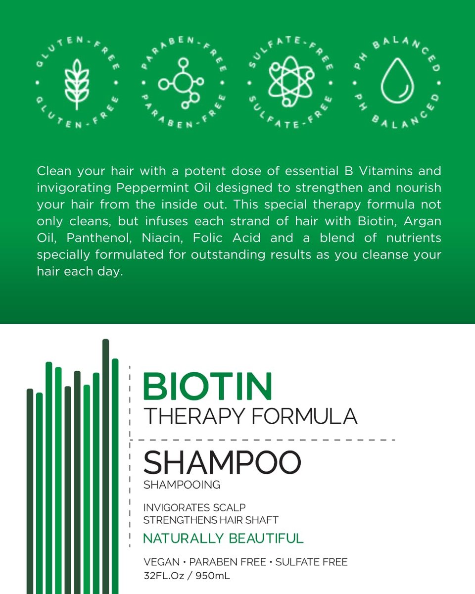 Mill Creek Biotin Shampoo – 14 Fl Oz (Pack of 2) – Nourishing & Strengthening Formula Avelisse
