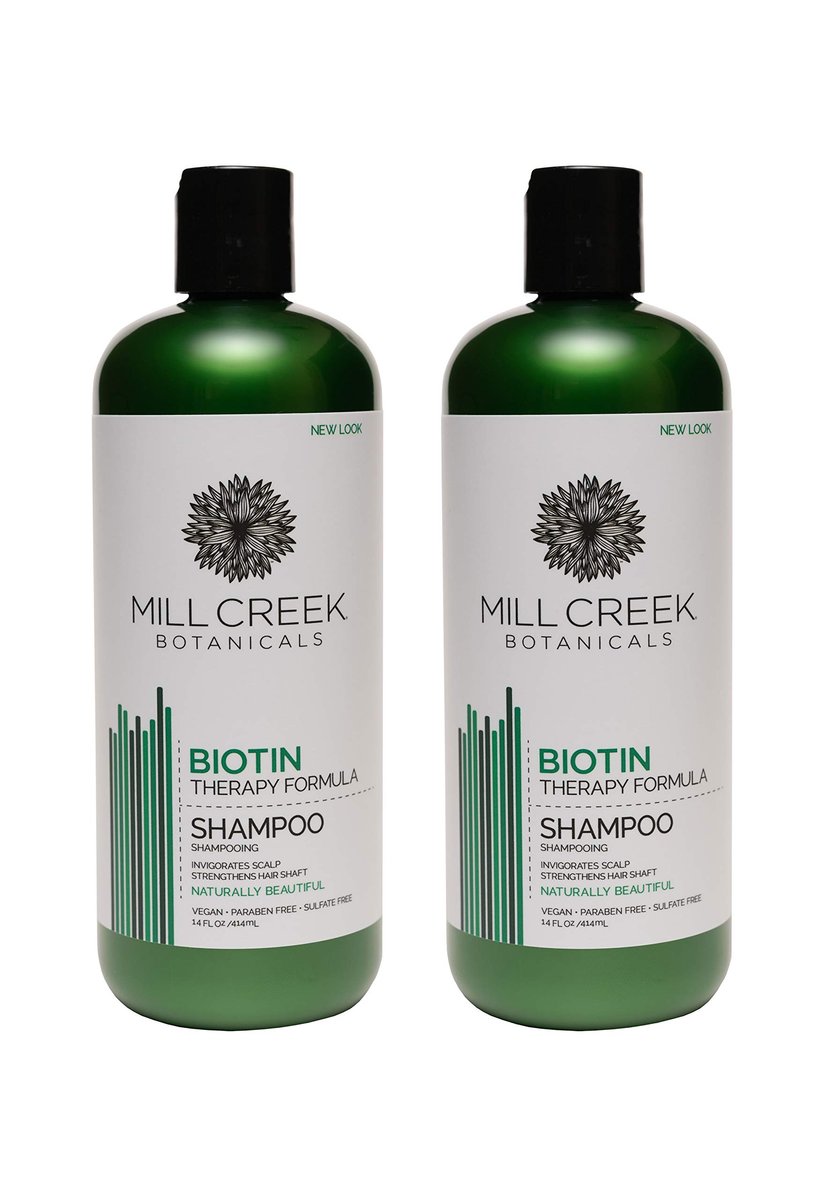 Mill Creek Biotin Shampoo – 14 Fl Oz (Pack of 2) – Nourishing & Strengthening Formula Avelisse