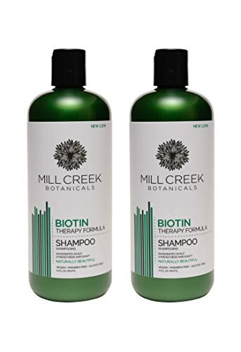 Mill Creek Biotin Shampoo – 14 Fl Oz (Pack of 2) – Nourishing & Strengthening Formula Avelisse