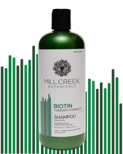 Mill Creek Biotin Shampoo – 14 Fl Oz (Pack of 2) – Nourishing & Strengthening Formula Avelisse
