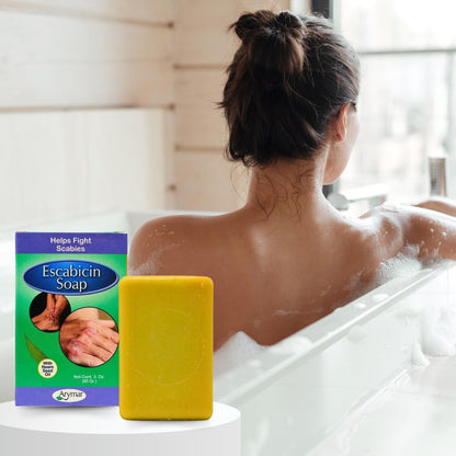 Arymar Escabicin Sulfur Soap Bar with Neem Oil – Deep Cleansing for Oily Skin, Pores & Blemishes (3 oz)