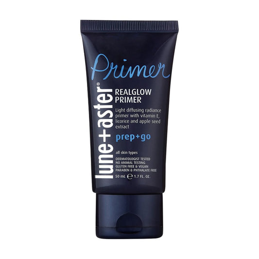 Lune+Aster RealGlow Primer - Sheer Illuminating Primer for Radiant Skin | Vitamin E & Licorice Extract | Vegan, Gluten-Free | Made in USA - 1.7 Fl Oz Avelisse