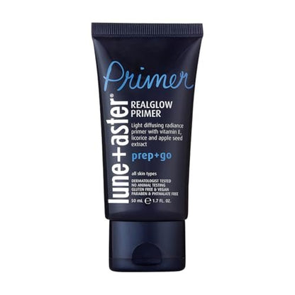 Lune+Aster RealGlow Primer - Sheer Illuminating Primer for Radiant Skin | Vitamin E & Licorice Extract | Vegan, Gluten-Free | Made in USA - 1.7 Fl Oz Avelisse