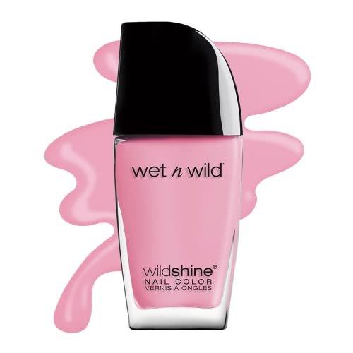wet n wild Wild Shine Nail Color – Tickled Pink, High-Shine Finish, 0.41 fl oz - görsel 2