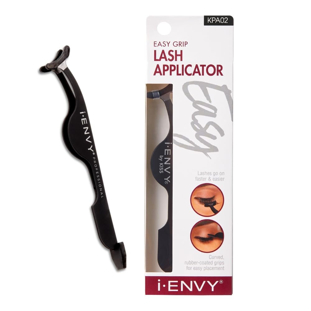 iENVY by Kiss Lash Applicator Tool – Precision Silicone Tweezers for Easy DIY Eyelash Extensions & Strip Lashes - görsel 1