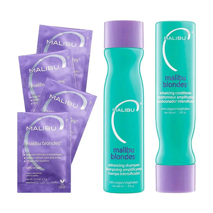 Malibu C Blondes Collection - Blonde Shampoo and Conditioner Set - Protects and Preserves Color Vibrancy + Infuses Moisture with Enhanced Vitamin Complex - Sulfate-Free Hair Care Avelisse