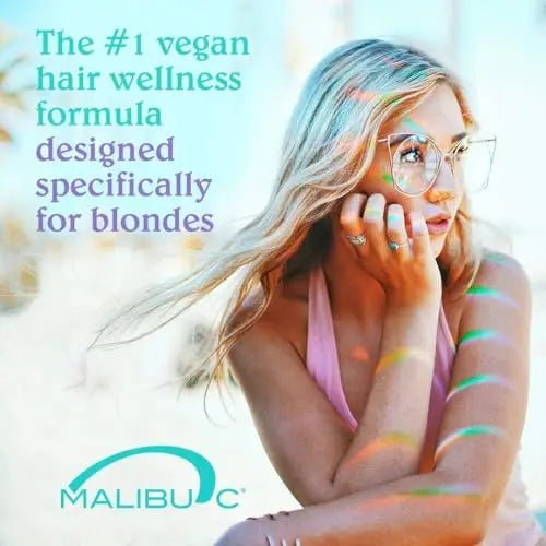 Malibu C Blondes Collection - Blonde Shampoo and Conditioner Set - Protects and Preserves Color Vibrancy + Infuses Moisture with Enhanced Vitamin Complex - Sulfate-Free Hair Care Avelisse