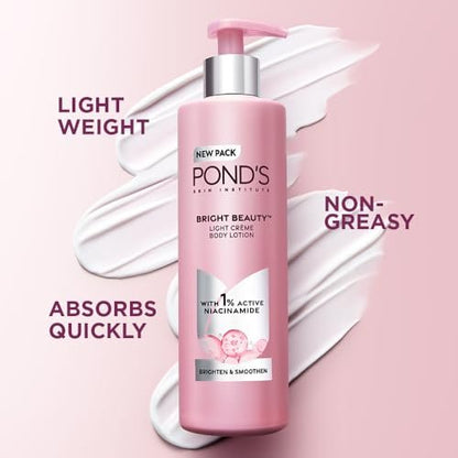 Pond's Triple Vitamin Moisturising Body Lotion, 275 ML – Nourishing Dry Skin with Vitamins B3, C, and E
