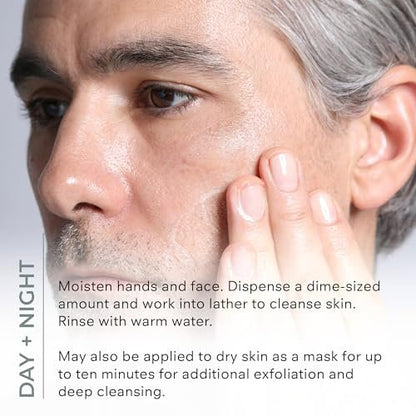 COSMEDIX Purity Clean Exfoliating Facial Cleanser – Moisture-Rich Rejuvenating Face Wash for Fine Lines & Uneven Skin Tone – Essential Oils for Radiant, Even Complexion – 150 ml / 5 fl oz Avelisse