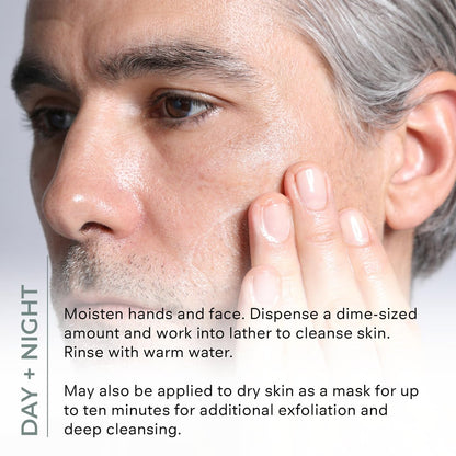 COSMEDIX Purity Clean Exfoliating Facial Cleanser – Moisture-Rich Rejuvenating Face Wash for Fine Lines & Uneven Skin Tone – Essential Oils for Radiant, Even Complexion – 150 ml / 5 fl oz Avelisse