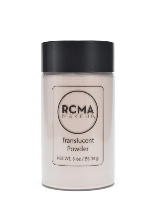 RCMA Makeup Translucent Loose Powder - Lightweight Setting Powder for Flawless Finish, Shine Control, Natural Matte Look, No Flashback, Vegan & Cruelty-Free, 3 oz