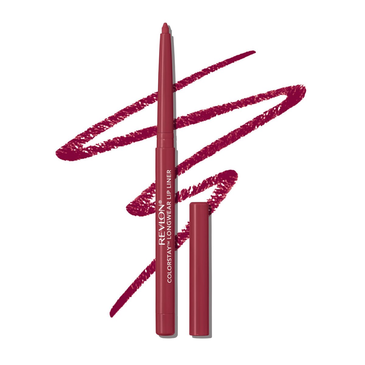 Revlon Colorstay Lip Liner – Longwear, Smooth Application, Built-in Sharpener, 670 Wine, 0.01 oz - görsel 1