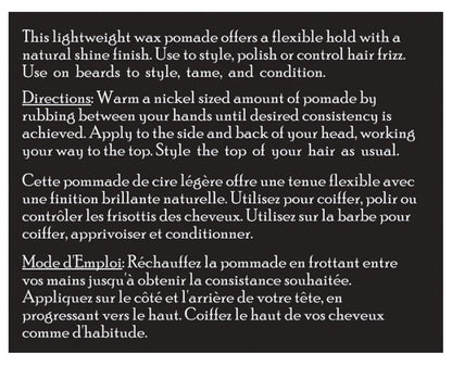 Brickell Men's Flexible Hold Wax Pomade - Natural & Organic Hair Styling for Men, 2 oz