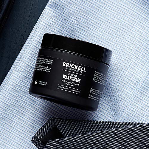 Brickell Men's Flexible Hold Wax Pomade - Natural & Organic Hair Styling for Men, 2 oz - görsel 4