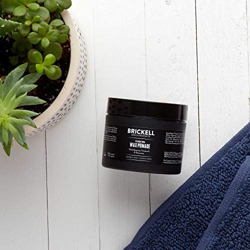 Brickell Men's Flexible Hold Wax Pomade - Natural & Organic Hair Styling for Men, 2 oz - görsel 8