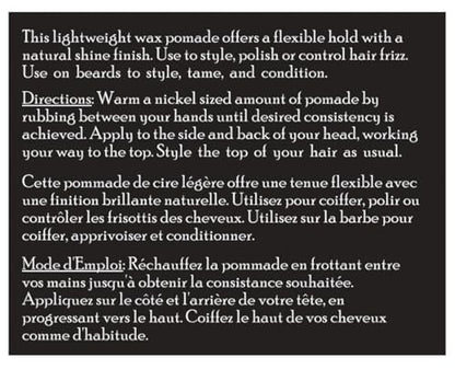 Brickell Men's Flexible Hold Wax Pomade - Natural & Organic Hair Styling for Men, 2 oz