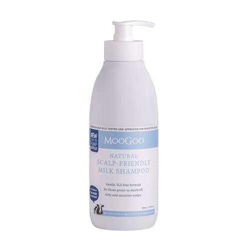 MooGoo Milk Shampoo - Gentle Sulfate-Free Formula for Itchy, Dry, Sensitive Scalps Prone to Eczema & Psoriasis – 16.9 fl oz Avelisse