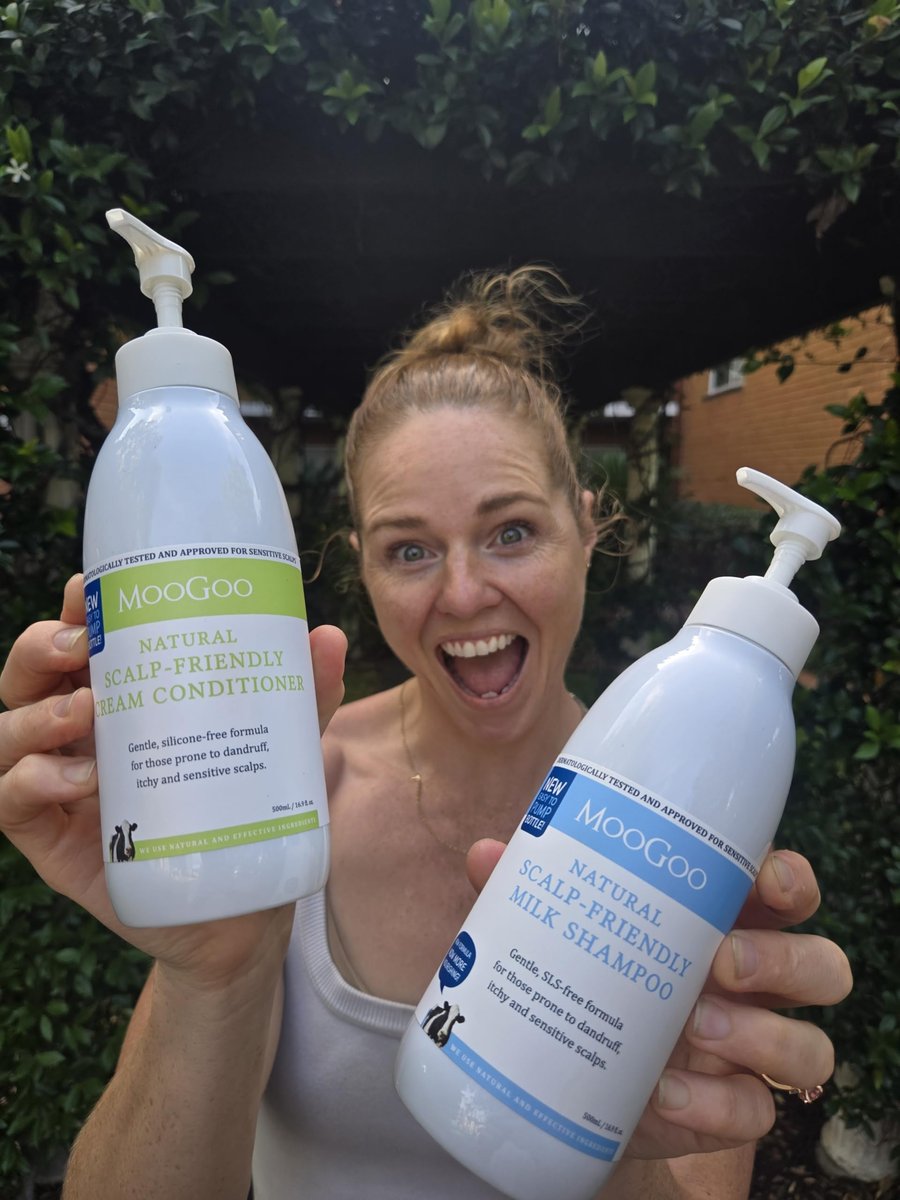 MooGoo Milk Shampoo - Gentle Sulfate-Free Formula for Itchy, Dry, Sensitive Scalps Prone to Eczema & Psoriasis – 16.9 fl oz Avelisse