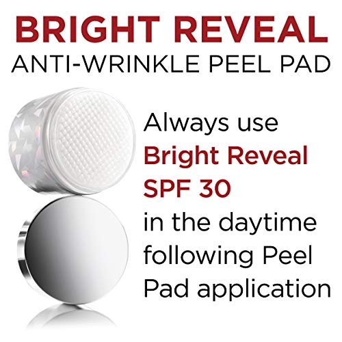L'Oréal Paris Revitalift Bright Reveal Anti-Aging Exfoliating Peel Pads with Glycolic Acid, Reduce Wrinkles & Brighten Skin, 30 Count Avelisse
