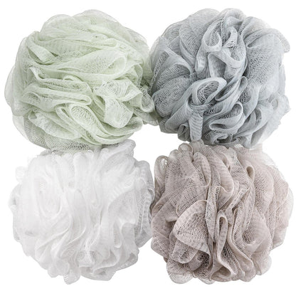 BTYMS Bath Sponge Shower Loofahs 60g Mesh Pouf Bath Scrunchies Body Wash Puff - Pack of 4