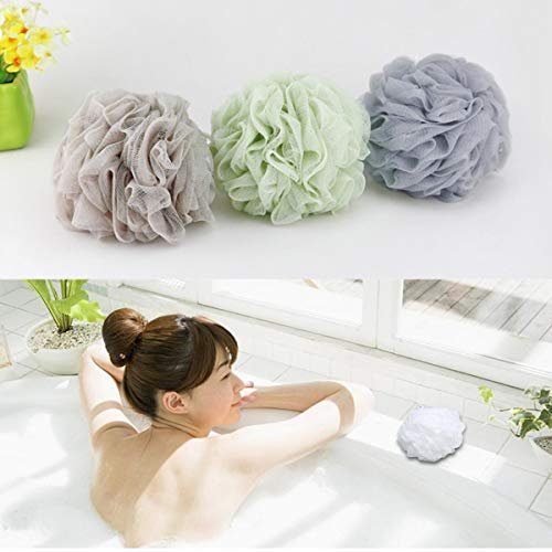 BTYMS XXL Large Loofah Bath Sponge 100g/pc, 6Pcs Exfoliating Mesh Pouf Bath Scrunchies Shower Puffs for Men and Women - görsel 17