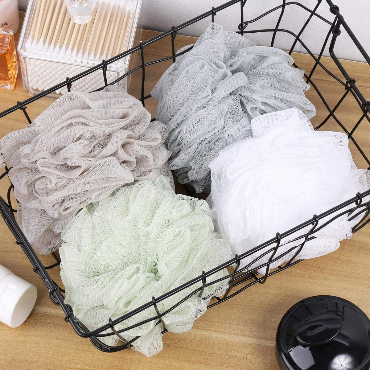 BTYMS Bath Sponge Shower Loofahs 60g Mesh Pouf Bath Scrunchies Body Wash Puff - Pack of 4 - görsel 13
