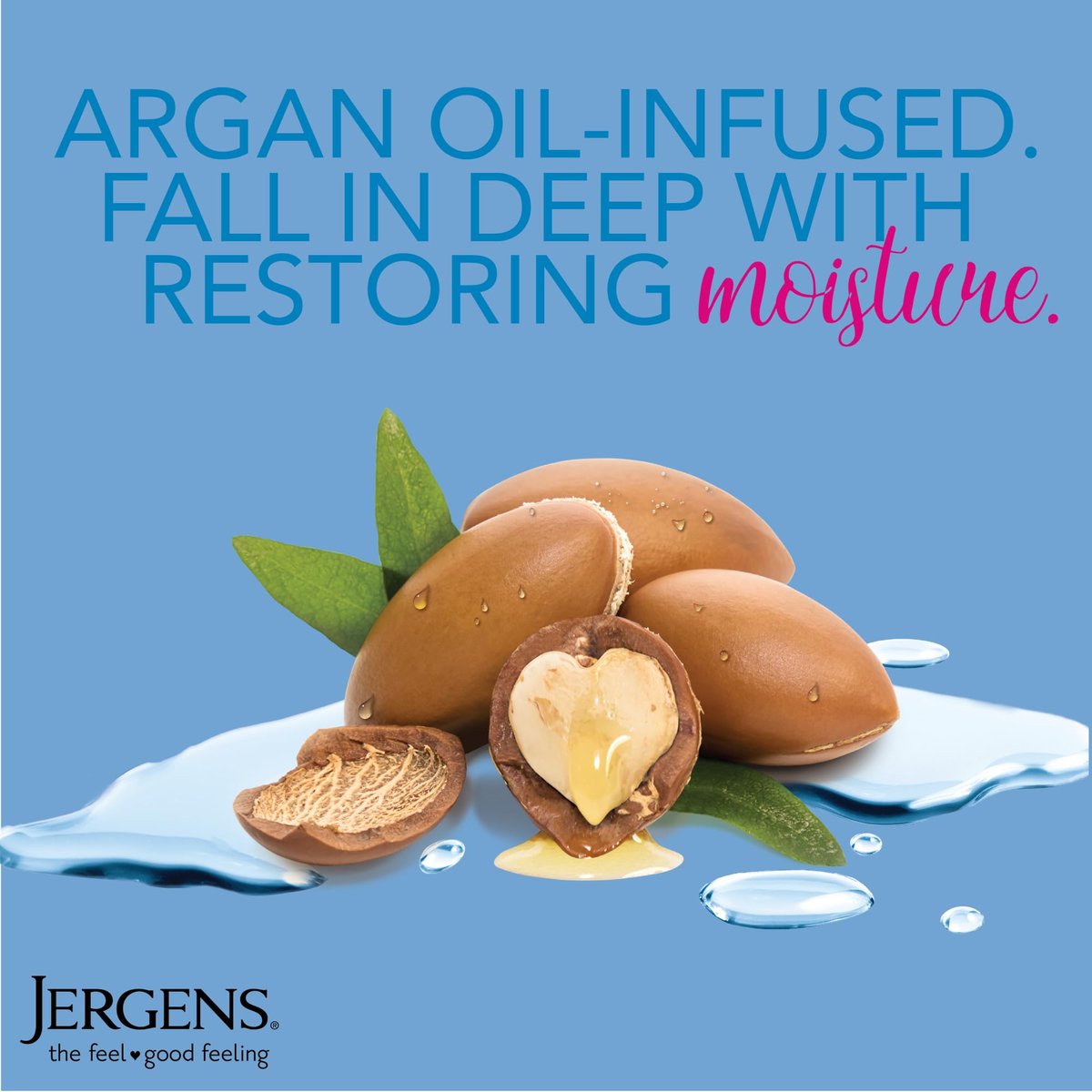 Jergens Wet Skin Body Moisturizer with Restoring Argan Oil, 10 oz (Pack of 4) – Fast-Absorbing, Non-Greasy, Dermatologist Tested Avelisse