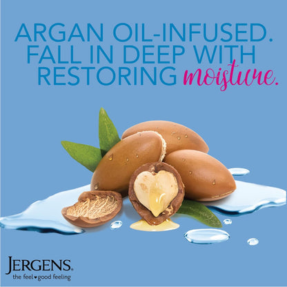 Jergens Wet Skin Body Moisturizer with Restoring Argan Oil, 10 oz (Pack of 4) – Fast-Absorbing, Non-Greasy, Dermatologist Tested Avelisse