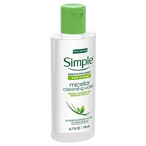 Simple Kind to Skin Cleansing Water Micellar 6.7 oz – Gentle Makeup Remover & Facial Cleanser for Sensitive Skin - görsel 2