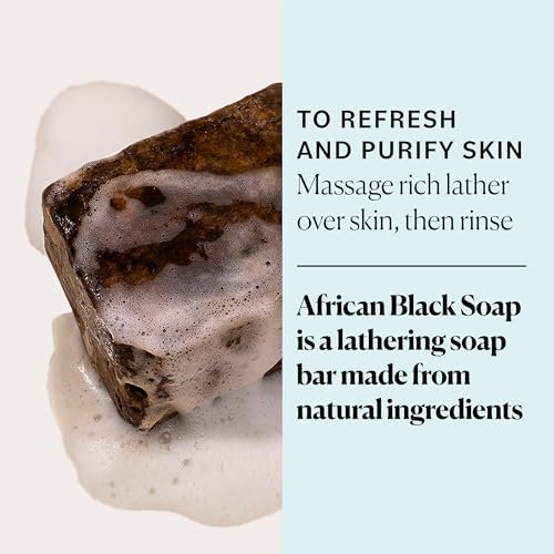 Sky Organics African Black Soap Bar – 16 oz Deep Cleansing Face & Body Wash for Blemish-Prone, Oily & Combination Skin – Natural, Vegan & Cruelty-Free Avelisse