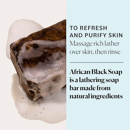 Sky Organics African Black Soap Bar – 16 oz Deep Cleansing Face & Body Wash for Blemish-Prone, Oily & Combination Skin – Natural, Vegan & Cruelty-Free Avelisse