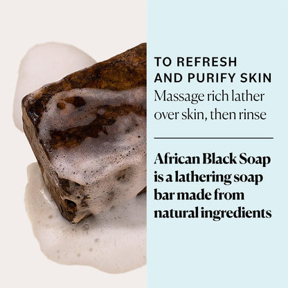 Sky Organics African Black Soap Bar – 16 oz Deep Cleansing Face & Body Wash for Blemish-Prone, Oily & Combination Skin – Natural, Vegan & Cruelty-Free Avelisse