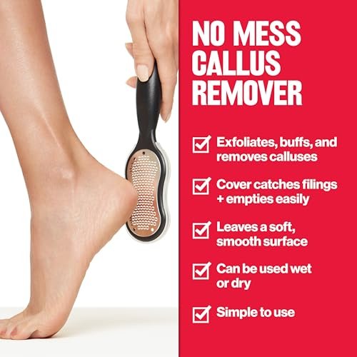 Revlon Callus Remover Foot File for Wet or Dry Skin - Gently Removes Dead Skin and Calluses, Easy to Use, Ceramic, Pack of 1 Avelisse
