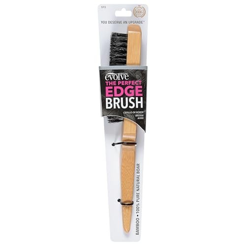 Evolve Perfect Edge Brush – Premium Boar Bristle Hair Brush for Styling and Smoothing - görsel 2