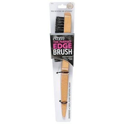 Evolve Perfect Edge Brush – Premium Boar Bristle Hair Brush for Styling and Smoothing