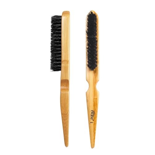 Evolve Perfect Edge Brush – Premium Boar Bristle Hair Brush for Styling and Smoothing - görsel 4