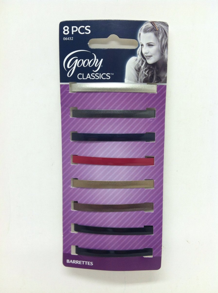 GOODY Women Classics Metallic Glossed Stay Tight Hair Clips - 8 Count Avelisse