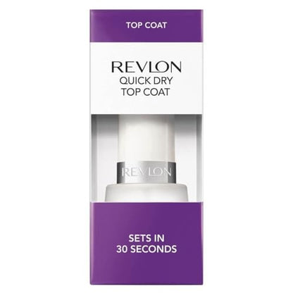 Revlon Quick Dry Top Coat Nail Polish – Clear, Chip Resistant, High Shine Finish, 0.5 Fl Oz Avelisse