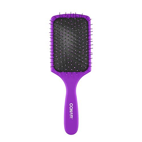 Conair Detangling Paddle Brush - Gentle for All Hair Types, Pink - görsel 8
