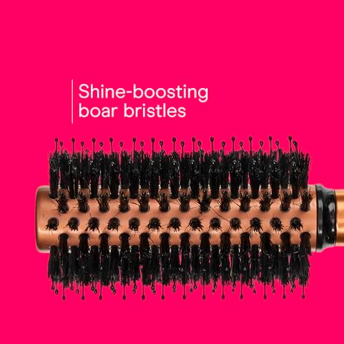 Conair Quick Dry Copper Round Hair Brush - Blow Out Styler for Voluminous Looks, Nylon & Boar Bristles, Fast Drying - görsel 9
