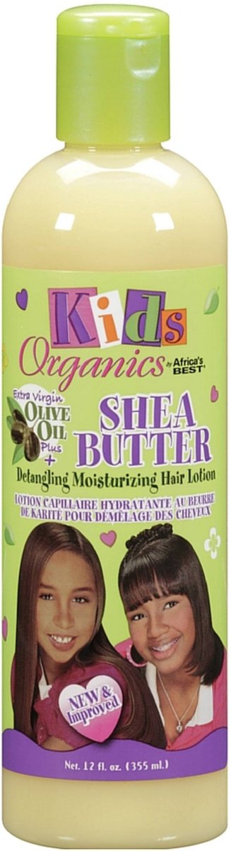 Africa's Best Kids Organics Shea Butter Detangling Moisturizing Hair Lotion, 12 oz (Pack of 4) - görsel 1