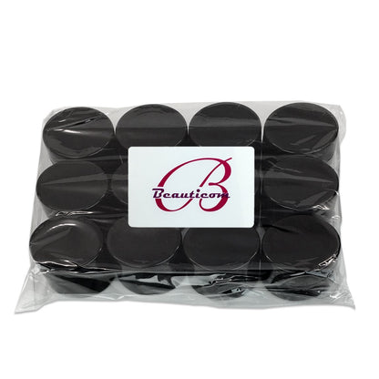 Beauticom 12 Pack 7G/7ml (0.25oz) Black Double Wall Plastic Jars with Foam Lined Lid for Lotion, Creams, Toners, Lip Balms, Makeup Samples - BPA Free