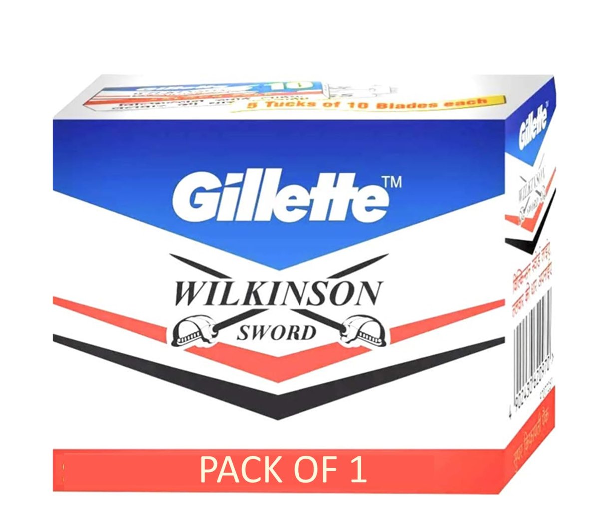 Gillette Wilkinson Sword Blades – 100 Blades for Superior Shaving - görsel 1