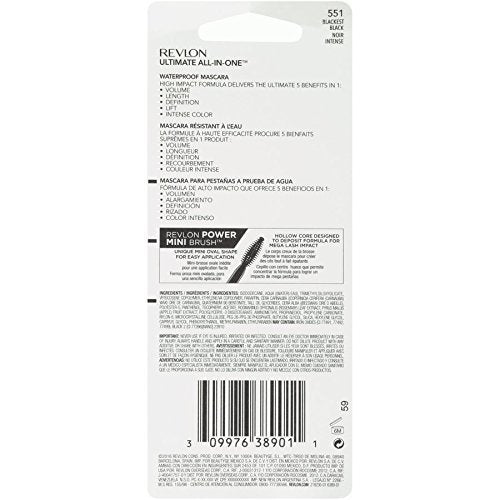 Revlon Volumazing Mascara Waterproof - Blackest Black - 0.3 fl oz - görsel 4