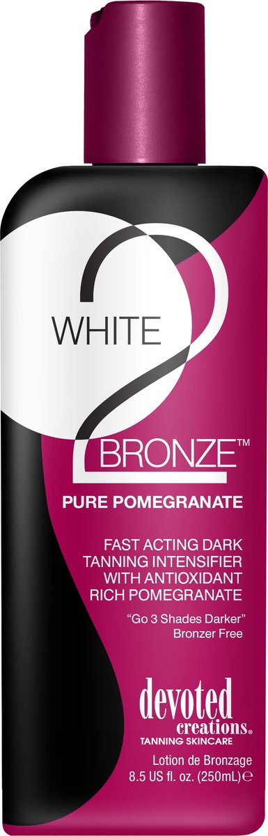 Devoted Creations White 2 Bronze Pure Pomegranate Lotion - 8.5 oz. Tan Enhancer