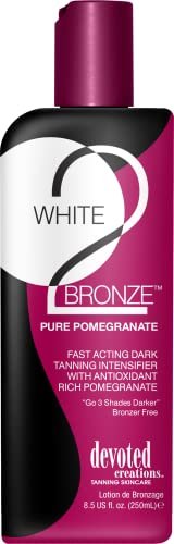 Devoted Creations White 2 Bronze Pure Pomegranate Lotion - 8.5 oz. Tan Enhancer