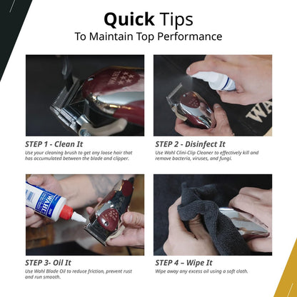 Wahl Professional Cordless Barber Combo: Magic Clip & Detailer Li, Lithium-Ion, 100-Minute Run Time Avelisse