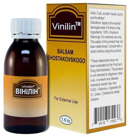 Vinilin (Shostakovsky Balsam) 50g/1.8oz – Soothing Balm for Skin Care Avelisse